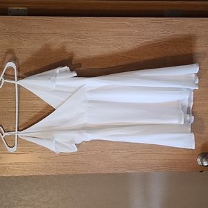 Charlotte Russe White short sleeve dress, size L